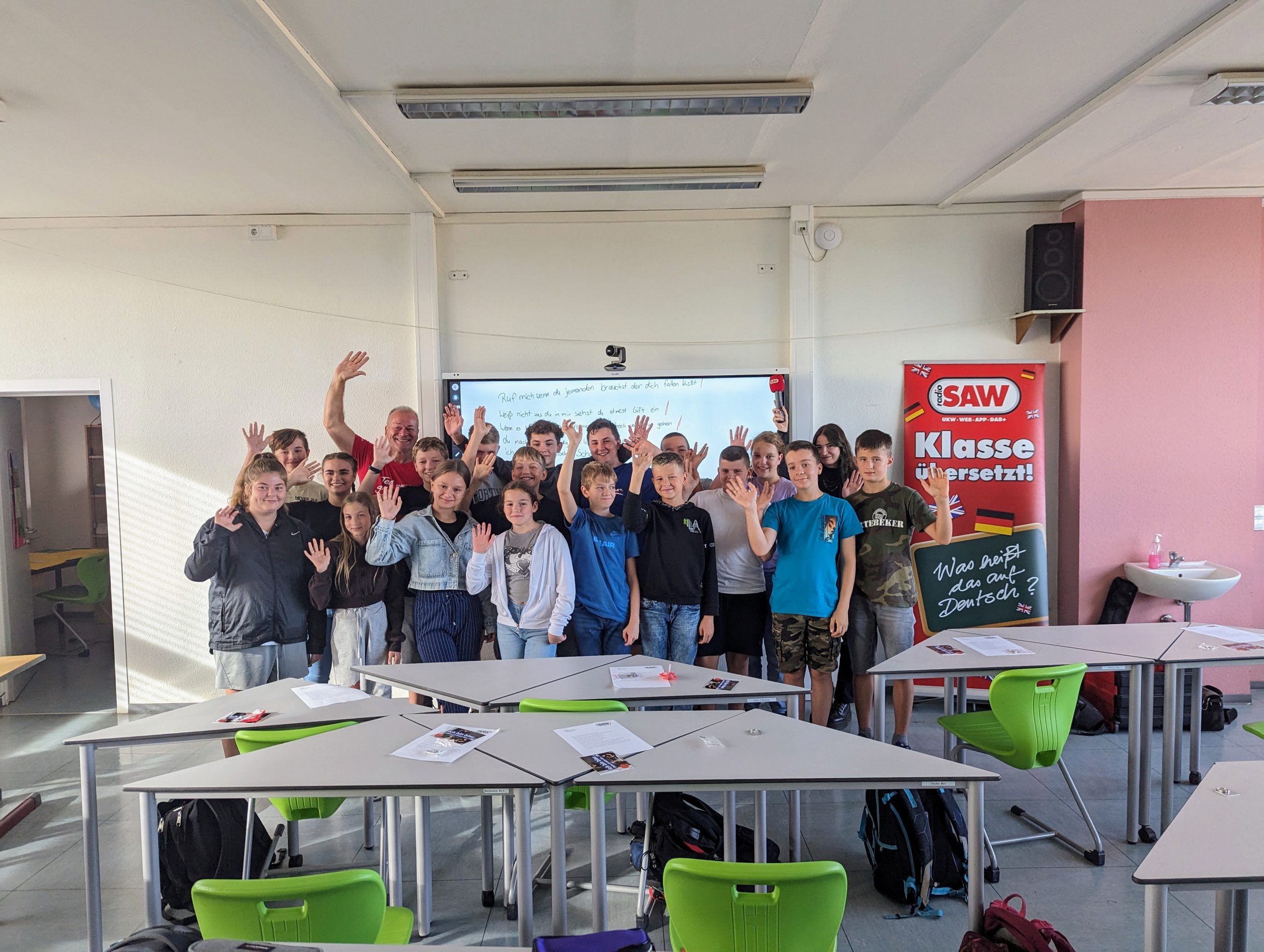 Radio SAW „Klasse übersetzt“: Ted Stanetzky besucht unsere Freie Sekundarschule Alsleben